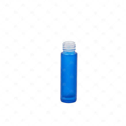 10 ml-es (5 darab) Deluxe kék matt Roll-on üveghengerek (!!!CSAK ÜVEGEK!!!)