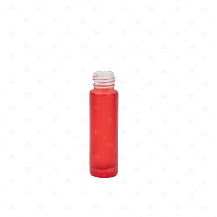 10 ml-es (5 darab) Deluxe piros matt Roll-on üveghengerek (!!!CSAK ÜVEGEK!!!)