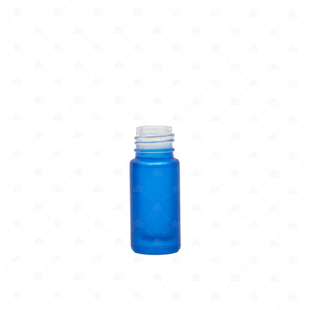 5 ml-es (5 darab) Deluxe kék matt Roll-on üveghengerek (!!!CSAK ÜVEGEK!!!)