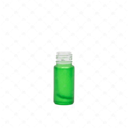5 ml-es (5 darab) Deluxe zöld matt Roll-on üveghengerek (!!!CSAK ÜVEGEK!!!)