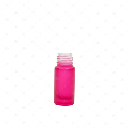 5 ml-es (5 darab) Deluxe pink matt Roll-on üveghengerek (!!!CSAK ÜVEGEK!!!)
