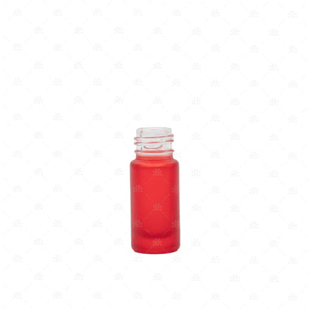 5 ml-es (5 darab) Deluxe piros matt Roll-on üveghengerek (!!!CSAK ÜVEGEK!!!)