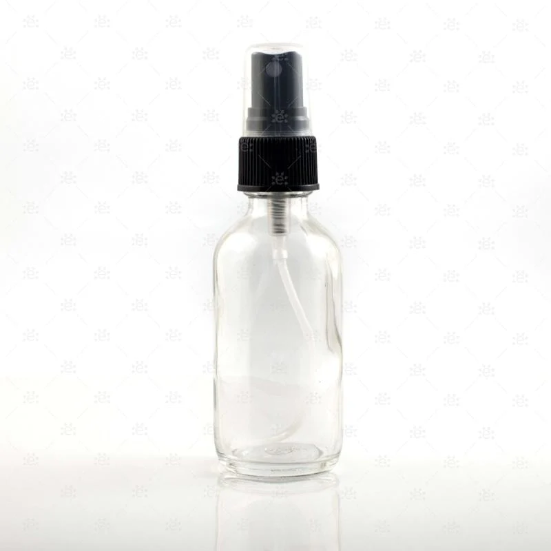 60 ml-es átlátszó üvegpalack, finom ködpermetező szórófejjel