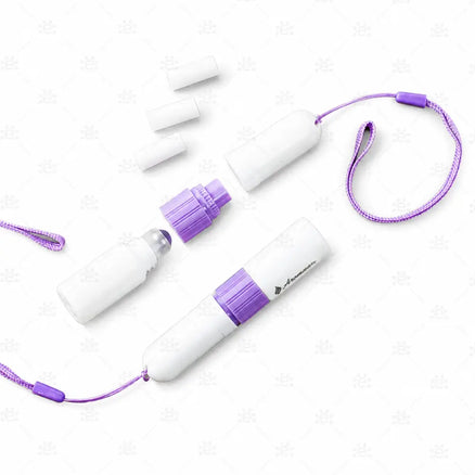 2-in-1 Roller Bottle with Inhaler Stick - Purple