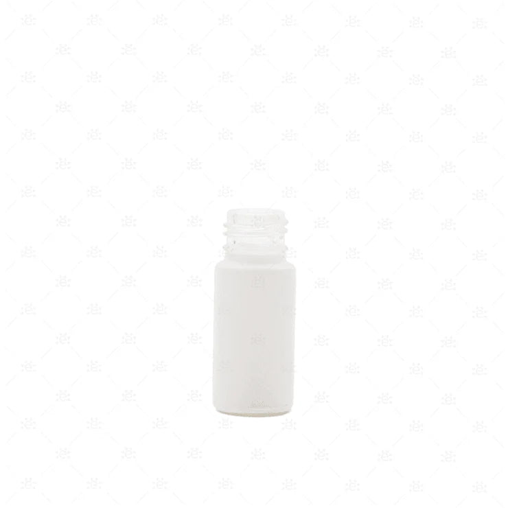 5 ml-es (5 darab) Deluxe fehér matt Roll-on üveghengerek (!!!CSAK ÜVEGEK!!!)