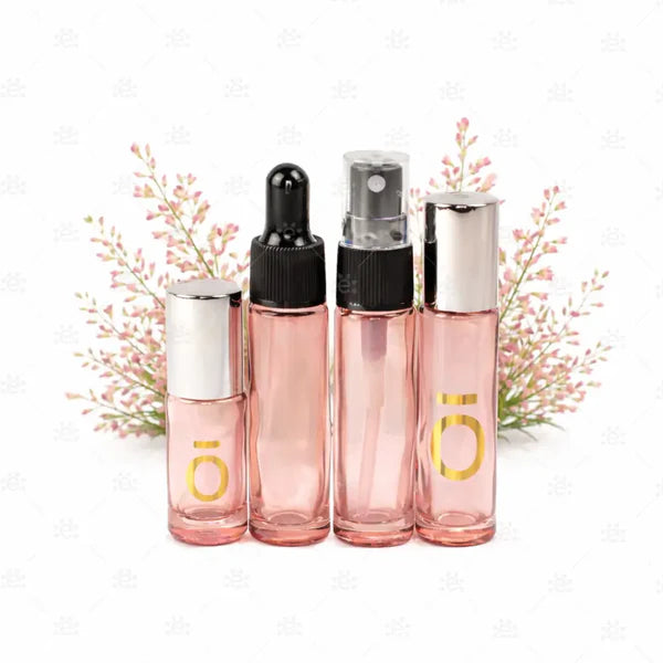 dōTERRA®  4 darabos  átlátszó, rózsaszín palack szett