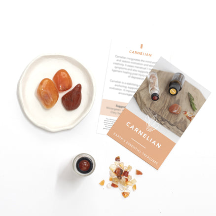 Karneol luxus drágakő-görgő (3 db)