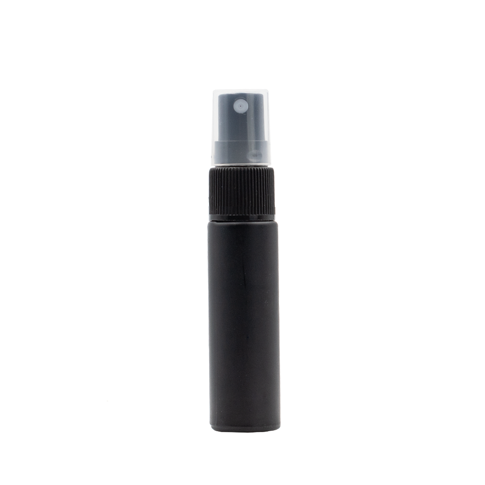 10 ml-es (5 darab) Deluxe fekete matt  üveg spray palack