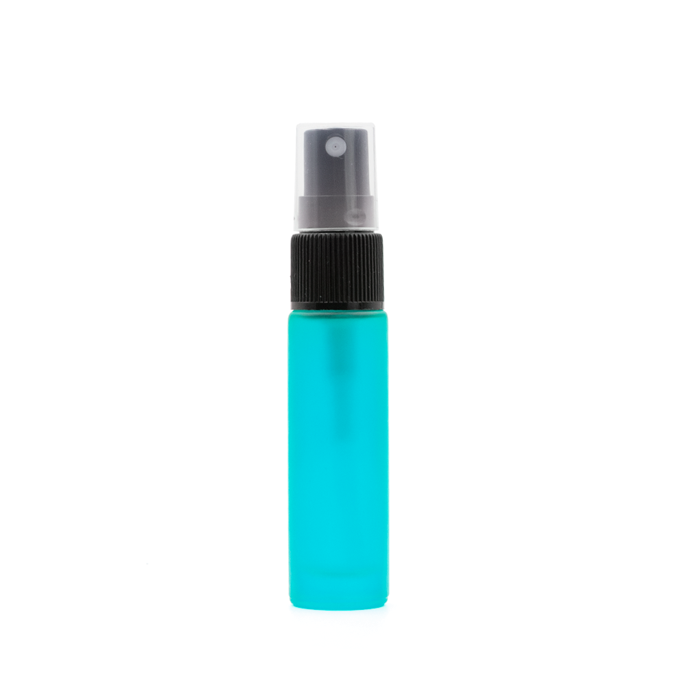 10 ml-es (5 darab) Deluxe kékeszöld matt üveg spray palack