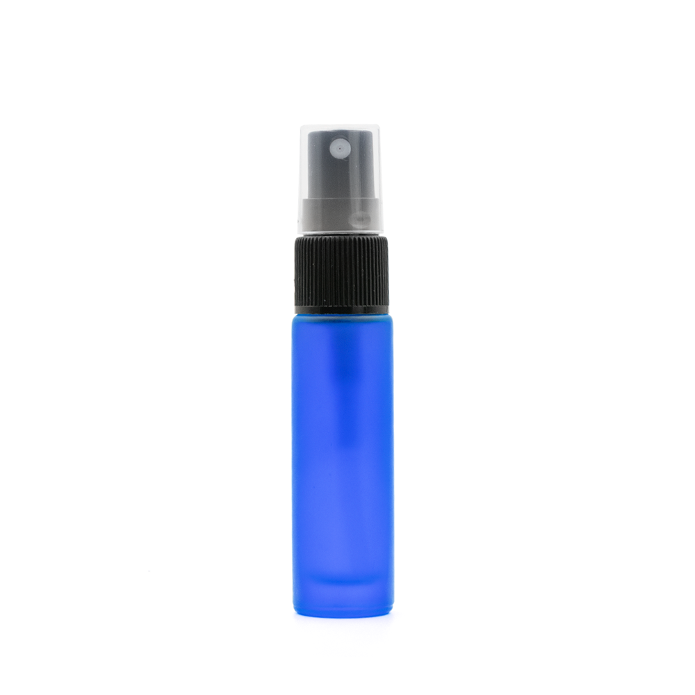 10 ml-es (5 darab) Deluxe kék matt üveg spray palack