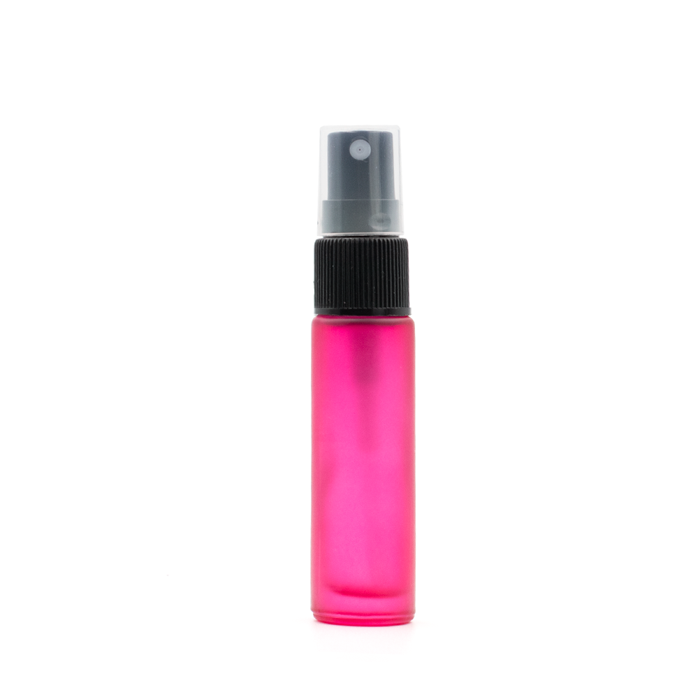 10 ml-es (5 darab) Deluxe pink matt üveg spray palack