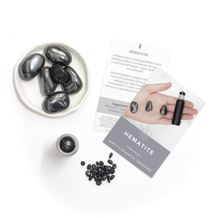 Hematit luxus drágakő-görgő (3 db)