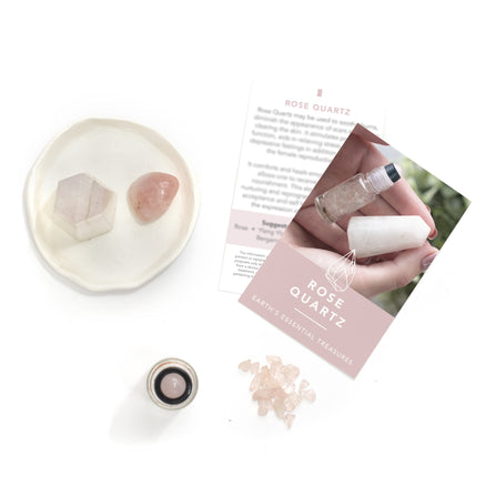 Rózsakvarc luxus drágakő-görgő (3 db)